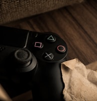 a close up of a video game controller